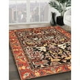 thumbnail image 3 of Ahgly Company Machine Washable Indoor Square Traditional Saffron Red Area Rugs, 7' Square, 3 of 7