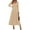 Beige, variant on PRETTYGARDEN Women Sweater Dress Fall Fashion Long Sleeve V Neck Ribbed Knit Pleated A Line Elegant Maxi Winter Dresses