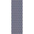 thumbnail image 1 of Aspen Brands RUG1B26 Tapis Moderne Design Européen 2 x 6 Pieds - Bleu & Blanc, 1 of 2