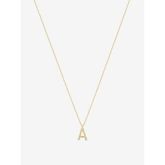 Textured Initial Necklace