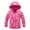 Red, variant on CPNG Girls Hooded Jacket Rainproof Windproof Windbreaker Coat with Colorful Print Fleece Lined Warmth Hiking Windbreaker