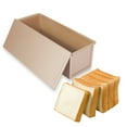 thumbnail image 1 of 0.66LB Non-Stick Loaf Tins, Toast Bread Baking Tins Corrugated, 1 of 5