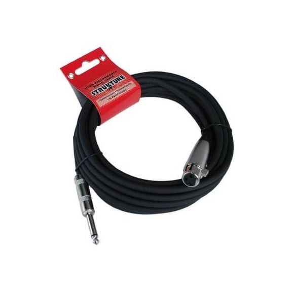 Strukture SMCHZ20 | 20ft XLR Female to 1/4in Mic Cable