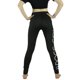 thumbnail image 4 of Mujeres Deportes Gimnasio Yoga Correr Fitness Leggings Pantalones Entrenamiento Pantalones Atléticos (Negro S), 4 of 5