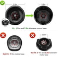 thumbnail image 5 of 6 Fin Male Blade Compatible with Ninja Blender BL480W-70 BL450-70 BL451-70 BL454-70 BL455-70 BL481-70, Fit for 18oz, 24oz and 32oz Cups (6 Fins, Male), 5 of 6