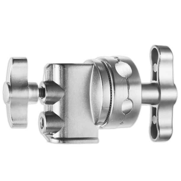 Grip Head Selens Heavy Duty de 6 x 9 x 17 cm con soporte de 4 a 16 mm, plateado