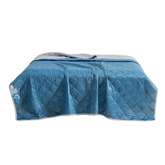 Puntoco 70.8*78.7in Cooling Quilt - Cooling Comforter Queen Size, Moisture-Wicking and Silky Soft for Hot Sleepers and Night Sweats, Tencel Cotton Bedspread, Lightweight & Breathable Summer Quilt