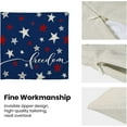 thumbnail image 6 of Independence Day Pillow Covers 18x18 Pack of 2 Blue White and Red Stars Freedom 4th of July Throw Pillow Covers,Patriotic Farmhouse Decoration Memorial Day Cushion Case for Home Sofa Outdoor, 6 of 6