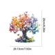 thumbnail image 3 of Árbol de cristal acrílico para decoración de escritorio de San Valentín | Adorno romántico de plástico 2D multicolor | Duradero y ligero (7,87 x 7,87 pulgadas) | Regalo ideal para San Valentín,, 3 of 6