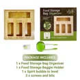 thumbnail image 2 of RUGED - Ziplock Bag Organizer For Drawer And Wall Hanging With Baggie Holder, Mashells., 2 of 6