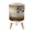 Color 2, variant on Small Trash Can with Lid Zebra Print Contemporary Black White Stripes Rectangular 1.8 Gallon Dog Proof Trash Can Round Garbage Can Waste Bin Wastebasket for Bathroom Bedroom Living Room