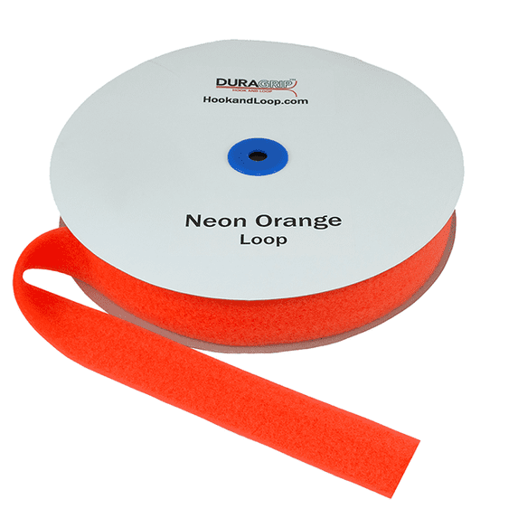 DuraGrip® Brand - 1.5" Neon Orange Loop Sew-On