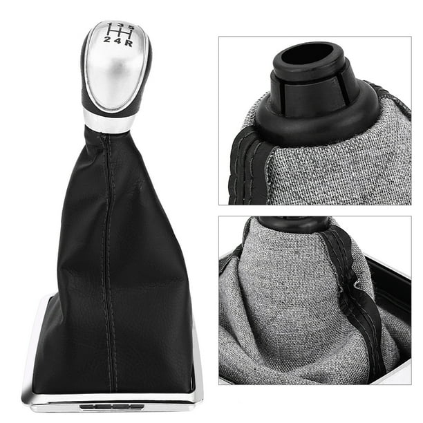 Pomo de palanca de cambios, pomo de palanca de cambios de 5 velocidades, pomo de palanca de cambios de velocidad, funda de pomo de palanca de cambios creada con maestría