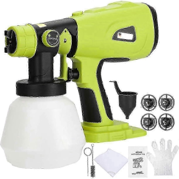 Paint Sprayer For Ryobi 18v Battery, Cordless Paint Sprayer With 1000ml Container, Handheld Hvlp Paint Gun Electric Paint Spray (no Battery) Edition 1