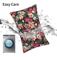 thumbnail image 5 of KLL Many Kind Of Flowers Pillow Covers Envelope Closure,Super Soft and Cozy Fuzzy Fleece Pillow Case Cover 14"x20", 5 of 5