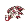 thumbnail image 1 of Regalos de joyería de collar de broche de de cristal vintage rojo, 1 of 4