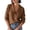 Brown, variant on Womens Solid Sailor Collar Pullover — Knit Sweater Long Sleeve Loose Casual Top Fall Winter Elegant