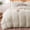 Beige, variant on Sleep Zone 145gsm Jersey Knit Duvet Cover Set Queen, 3 Pieces Soft Durable Bedding Set, Black