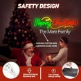 thumbnail image 2 of UPONRAY Merry Christmas Custom Neon Signs, Usb Powered with Adjustable Brightness Wall Decor for Gifts, 24 inch, 2 of 7