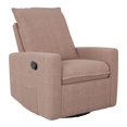 thumbnail image 1 of CorLiving Caillie Boucle Fabric Upholstered Manual Indoor Glider Recliner Chair, Pink, 1 of 4