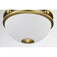 thumbnail image 2 of Nuvo Lighting Everton 1 Light Pendant - 10 Inches - Matte Gray & Brass Finish - Etched Opal Glass, 2 of 16