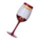 thumbnail image 1 of Copa de vino con temática navideña, sofisticada copa de champán de tallo alto, elegante copa para fiestas., 1 of 8