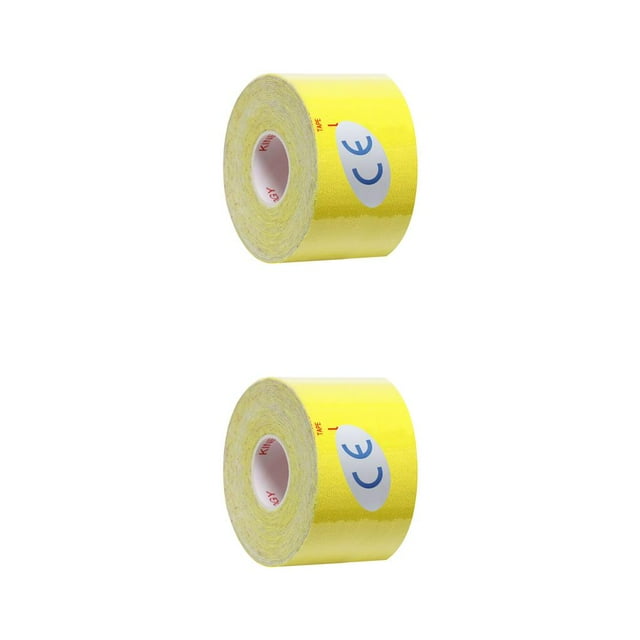 Cinta elástica Soidarity Vendaje muscular 2piezas Amarillo 3.8cmx5cm