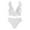 White-02, variant on Womens High Waisted Bikini Sets Ruffle Tummy Control Swimsuits Full Coverage Cheeky Two Piece Bathing Suit