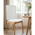 thumbnail image 2 of nqOlkjepod Sage Green Striped Chair Covers Set of 8, Decorative Chair Back Cover, Sage Green White Stripes Farmhouse Dining Room Chair Slipcovers Removable Chair Protectors Covers for Party Banquet, 2 of 7