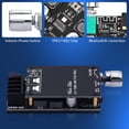 thumbnail image 3 of Audio Amplifier Board, ZK-502C Mini Bluetooth Amp Receiver 2.0 Channel 50W x 2, DC 9-24V Stereo Power Amplifier with Bluetooth and AUX Inputs for Home Speakers, 3 of 6
