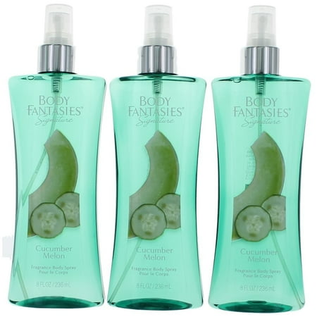 - Cucumber Melon Fantasy 3 Pack of 8oz Fragrance Body Spray women