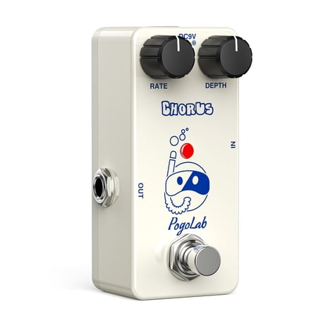 POGOLAB Chorus Pedal Chorus Guitar Pedal Mini Analog Chorus Pedal DC 9V True Bypass for Electric Guitar
