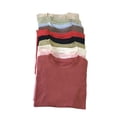 thumbnail image 1 of Camiseta De Cuello Redondo Blusa De Cuello Redondo Top Básico Blusa De Manga Corta Modelos De Pareja Camiseta Suelta De Color Puro De Cuello Redondo Para Uso Diario Color ANGGREK Otros, 1 of 5