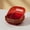 Red, variant on 5-Piece Gold Rim Square Porcelain Plate Set 8 Inch Elegant Dinnerware