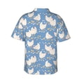 thumbnail image 3 of Balery Funny Chicken Print Men's Hawaiian Shirts Short Sleeve Beach Shirt Relaxed Fit Vacation Button Down Shirts-Medium, 3 of 9