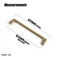 thumbnail image 5 of Goo-Ki Champagne Bronze Cabinet Pulls with 6.3''(160mm) Hole Centers, Modern Style Zinc Alloy Cabinet Handles for Dresser,Wardrobe,Cupboard- 6 Pack, 5 of 5