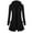 Black, variant on Women's Winter Coat Jacket Long Sleeve Horn Button Plush Warm Coat with Solid Color and Pockets for Women's Casual Fashion and Apparel,Army Green,L