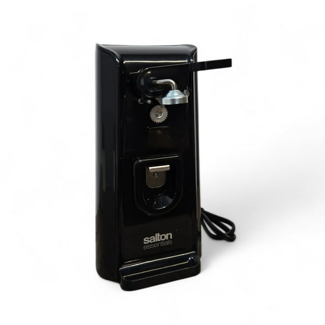 Salton Essentials - Electric Can Opener 3 in 1, Black