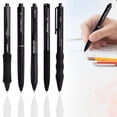 thumbnail image 2 of Clearance 5 Count Gel Ink Pen Set, Cute Note Taking 0.5mm Fine Point, Retractable Black Ink Pens for Journaling, Aesthetic Office Supplies, Nurse Pens (Black), 2 of 6