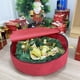 thumbnail image 5 of Herunwer Wreath Storage Bag Round Holiday, Easter, Fall & Christmas Artificial Wreaths & Garland- Red Canvas Tote, 5 of 6