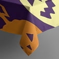 thumbnail image 5 of Purple Halloween Jack Lanterns Square Tablecloth,Waterproof Square Table Cover,Wipeable Spillproof Washable Table Cover for Home Kitchen Party Decor 52"x52"(132x132cm), 5 of 6