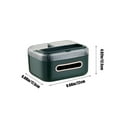 thumbnail image 3 of IMossad Tissue Box Cover Square, Bathroom Tissue Box Holder/Organizer with 2-Compartment,Remote Control Holder, 3 of 6