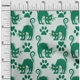 thumbnail image 2 of oneOone Cotton Poplin Green Fabric Halloween Dress Material Fabric Print Fabric By The Yard 42 Inch Wide, 2 of 4