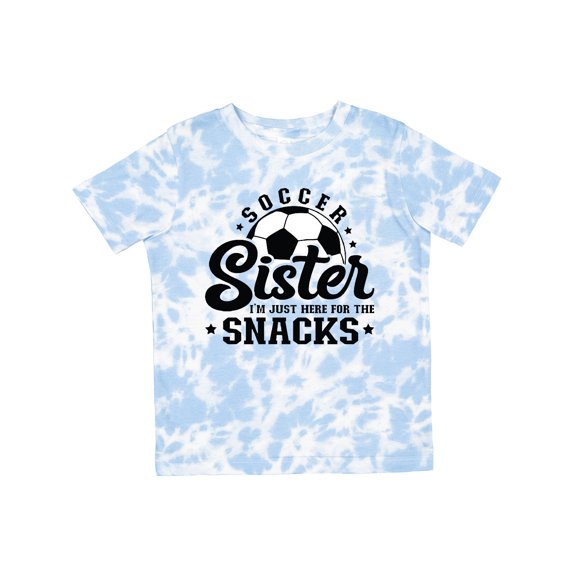 Inktastic Soccer Sister I'm Just Here for the Snacks Girls Toddler T-Shirt