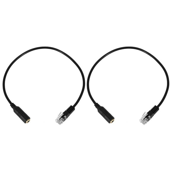 FlyFlise 3.5mm Plug Jack To Rj9 For Iphone Headset For Cisco Phone Cable