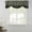 Green, variant on Red Black Plaid Tie Up Valance Curtains for Windows, Kitchen Curtains Window Treatments, Country Vintage Star Abstract Gingham Short Window Shades Valances for Bedroom Bathroom Cafe 42"x18"