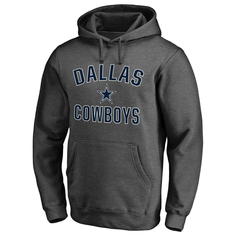 Men's Charcoal Dallas Cowboys Victory Arch Team Fitted Pullover