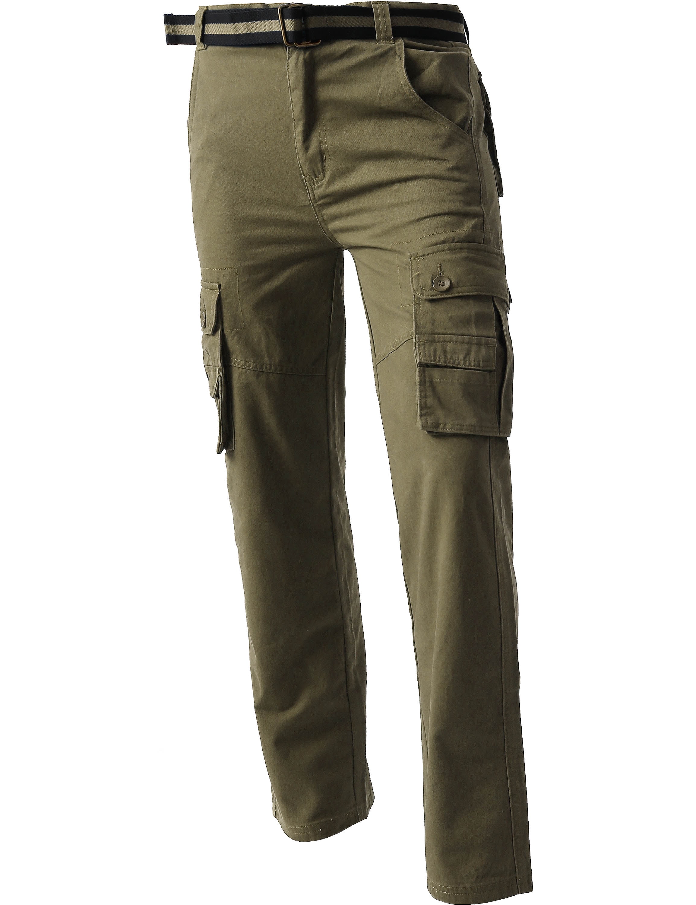 Ma Croix - Ma Croix Mens CARGO PANTS with Utility Belt Lightweight ...