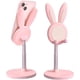 thumbnail image 1 of Lindo soporte para teléfono de conejito, soporte para teléfono celular de escritorio, compatible con todos los teléfonos móviles/tabletas, ángulo de altura ajustable, regalo de decoración de, 1 of 5
