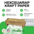 thumbnail image 2 of IDL Packaging Original HexcelWrap Honeycomb Packing Kraft Paper 15.25" x 300' Roll in Self-Dispensed Box, White, 2 of 7